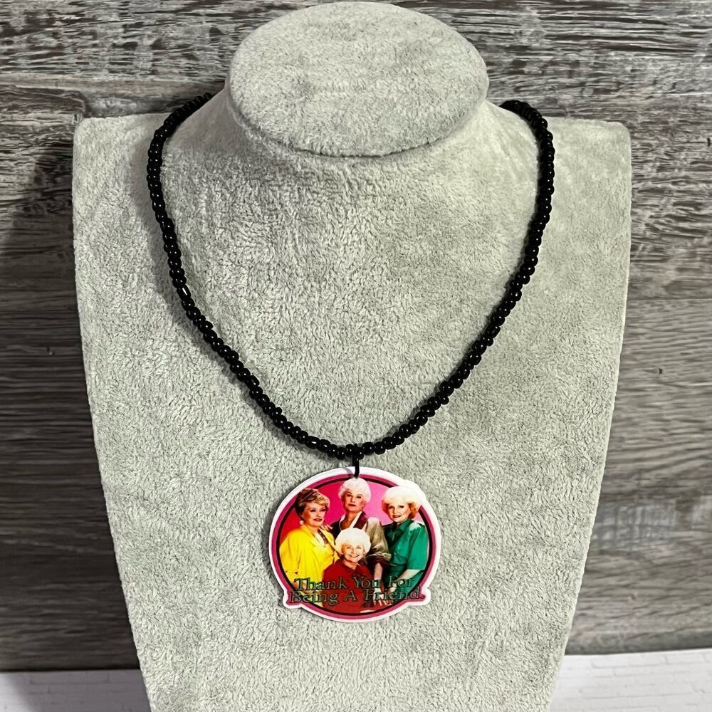 The Golden Girls Black Beads Necklace